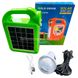 Фонарь на солнечной батарее OR-6399 Зелёный + Подарок
