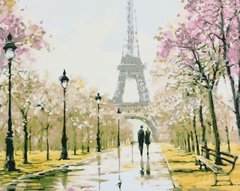 Картина по номерам Ms 7230 "Париж. Эйфелева башня" 40*50см