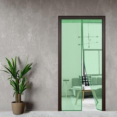 Антимоскітна штора на двері на магнітах Magic Mesh Зелена
