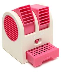 Настільний міні кондиціонер Conditioning Air Cooler USB рожевий